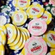 100 6 Stripe Custom Poker Chip - Direct Print