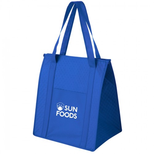 Insulated Non-Woven Grocery Tote Bag with Poly Board Insert