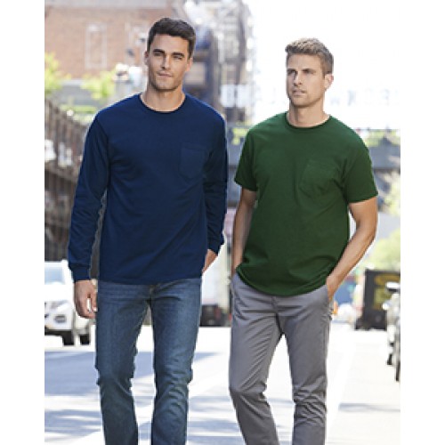 Gildan Adult Ultra Cotton® Long-Sleeve Pocket T-Shirt