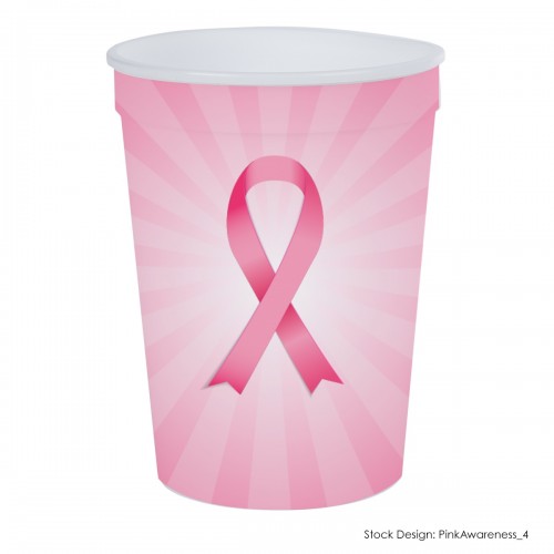 Breast Cancer Awareness 12oz Full Color Big Game Stadium Cup