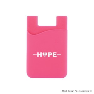 BREAST CANCER AWARENESS SILICONE PHONE WALLET