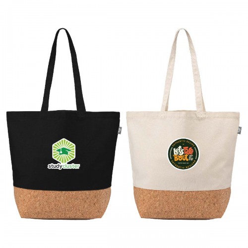 Alentejo Recycled Cotton Tote Bag with Cork Bottom