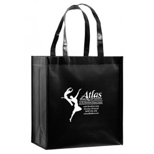 Gloss Laminated Designer Grocery Tote Bag with Poly Board Insert