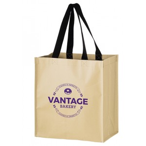 Non-Woven Hybrid Tote with Paper Exterior - 12x8x15