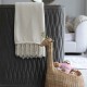 Embroidered Chateau Chenille Fringed Blanket