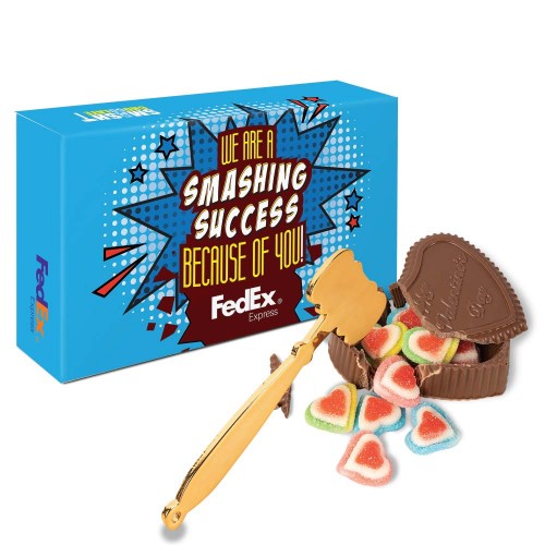 Smash Chocolate Heart with Candy