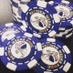 100 6 Stripe Custom Poker Chip - Direct Print