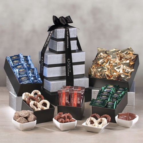 Individually-Wrapped Tower Of Chocolate