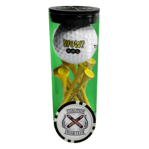 Custom Golf Ball Tube w/ Poker Chip Marker - 19PC - G