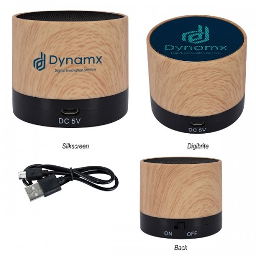 Lux Wood Grain Wireless Speaker - G