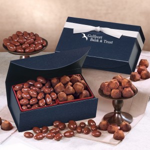 Milk Chocolate Almonds & Cocoa Dusted Truffles Medium Gift Box