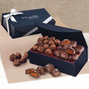 Chocolate Sea Salt Caramels & Cocoa Dusted Truffles Medium Gift Box
