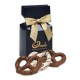 Chocolate Covered Pretzels Gift Box With Bow