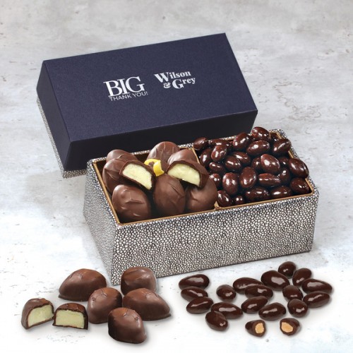 Dark Chocolate Almonds & Lemon Creams Medium Gift Box