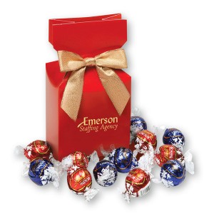 Lindt-Lindor Chocolate Truffles Gift Box With Bow