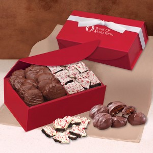 Pecan Turtles & Peppermint Bark Medium Gift Box