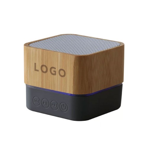 Lux Bamboo Square Mini Portable Speaker - Sample 