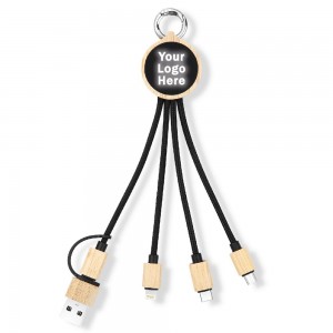 Lux Glow Bamboo 4-In-1 Cable