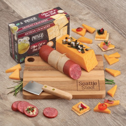 Gourmet Assortment with Acacia Charcuterie Serving Board