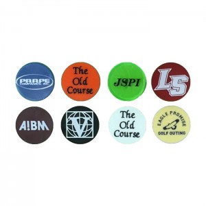 Custom Plastic Golf Ball Markers - Quarter Size 