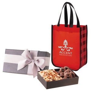 Executive Gift Set with Northwoods Laminated Non-Woven Tote Bag