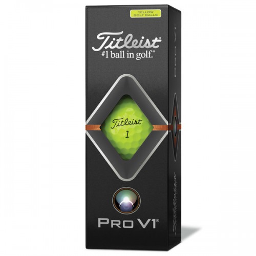 Titleist Pro V1x Yellow Custom Logo Golf Balls / Dozen