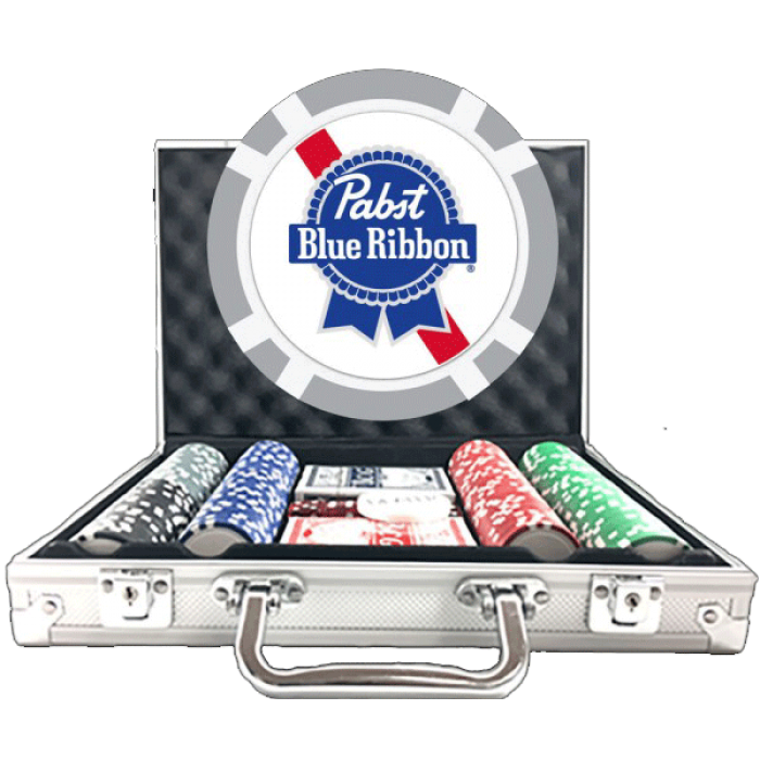 300 chips Custom 8 Stripe Design Poker Chips w/Your Logo/Design in Full Color 