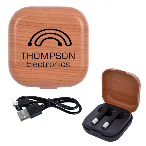Woodtone Luxury Wireless Earbuds and Charging Base G