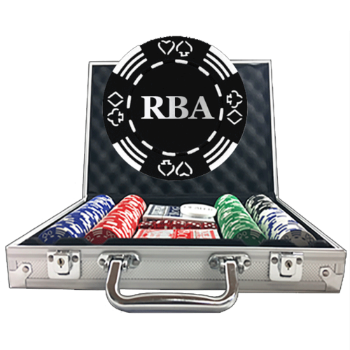 Royale Suited Poker Set - Striped Dice