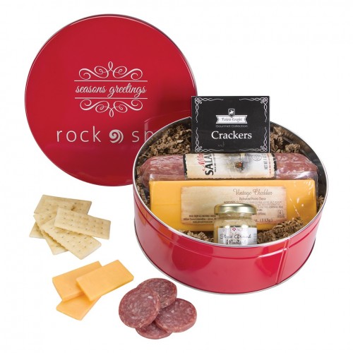 The King Size Tin - Charcuterie Gourmet Meat & Cheese Set 