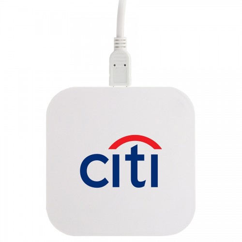 Custom Logo Qi Square Wireless Charging Pad  